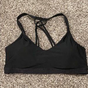 Under Armor black large sports bra